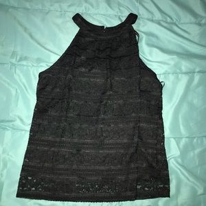 Women’s Black Lace Tank Top